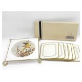 'TUDOR POLAR' JASON COASTERS WITH SAJI TRIVET