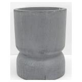 HOMESENSE GREY CAST VASE OR FLOWERPOT 12'X9.75'