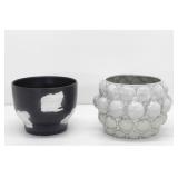 2 DECORATIVE BOWLS/VASES