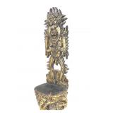 CARVED WOOD WALL DECORATION OF INDONESIAN DEITY