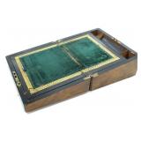 VICTORIAN BURR WALNUT M.O.P. INLAID WRITING SLOPE