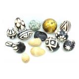 PERUVIAN CHULUCANAS, STONE & DECORATIVE EGGS