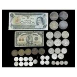 ASSTD. CANADIAN CIRCULATED SILVER CURRENCY 225.8g