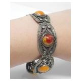 FILIGREE BALTIC AMBER BRACELET 29g