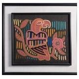 PANAMANIAN GUNA YALA MOLA TEXTILE PANEL