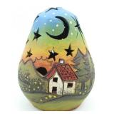 HANDPAINTED COLOURFUL RAW CERAMIC NIGHTLIGHT COVER