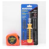 MASTERCRAFT CONTRACTOR-PRO AND MEASURING TAPE