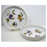 ROYAL WORCESTER 'EVESHAM 'M' ' QUICHE DISH