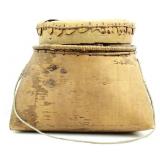 INDIGENOUS BIRCH BARK LIDDED BASKET
