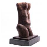 GRAHAM MODERNIST PATINATED PLASTER FEMALE TORSO