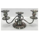 CAVENDISH SILVER P LATED CANDELABRA