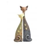 RESIN CAT FIGURINE BOOK-ENDS