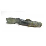 HANDMADE GLAZED EARTHENWARE KOI FISH FIGURINE