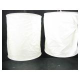 2X14' CYLINDRICAL FABRIC LAMPSHADE