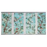 CHINOISERIE FOUR-PANEL FOLDING SCREEN