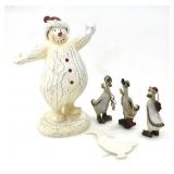 SNOWMAN & GEESE CHRISTMAS DECORATIONS