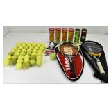 WILSON & HEAD TENNIS RACKETS + TENNIS BALLS