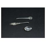 BROKEN SPOON PIECES 800 & 915 SILVER 12g