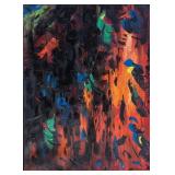 CONTEMPORARY VIBRANT ABSTRACT ACRYLIC