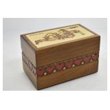 HANDCRAFTED 'JOKER' WOODEN CARD BOX