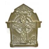 CARVED STONE PLAQUE WITH CELCTIC CROSS