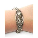 SILVER FILIGREE BRACELET 11.69g