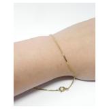 10KT GOLD ANKLET CHAIN 1.34g