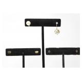 ASSTD. 14KT GOLD EARRINGS 2.69g