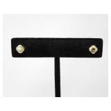 10KT GOLD & PEARL EARRINGS 0.38g
