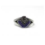 STERLING SILVER IROQUOIS H.S. SIGNET RING 2.89g