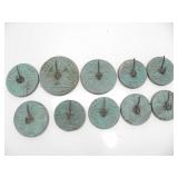 10 HAND CARVED WOODEN WALL HOOKS
