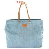 ALVIERO MARTINI DENIM & LEATHER 1A CLASSE TOTE BAG