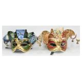 PAPER Mï¿½CHï¿½ DECORATIVE ITALIAN MADE JESTER MASKS