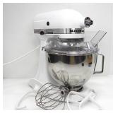KITCHENAID STAND MIXER WITH 3 ATTACHMENTS AND BOWL