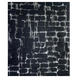 PARVEZ TAJ TEXTURED MONOCHROME ABSTRACT PAINTING
