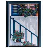 MICHELE GENEST EMBELLISHED BALCONY SCENE 1993
