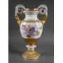 19C MEISSEN Porcelain Snake Handled Urn