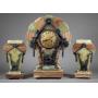 FRENCH ART DECO CLOCK SET