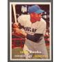 1957 TOPPS ERNIE BANKS #55 BASEBALL CARD