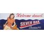 1950s Tampa SILVER BAR ALE Advertising Sign