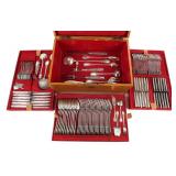125-pc French Sterling Silver Set, Pierre Queille