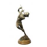 RICHARD MACDONALD Flutist Bronze Sculpture