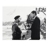 Green Beret Gen. Yarborough, Signed Photo w JFK