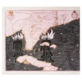 IBRAHIM MIRANDA Lagrimas Negras Screenprint