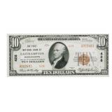 1929 $10 National Currency Note Easthampton