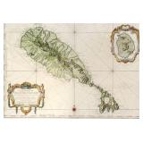 Antique Map Saint Christopher (St. Kitts)