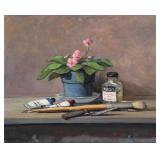 ARTHUR R. HERRICK Oil Still life Painting