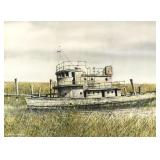 RONALD W. EKHOLM Boat Painting