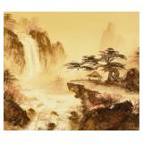 S.T. YOUNG Asian Landscape Ptg