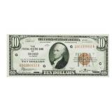 1929 $10 National Currency Note Chicago